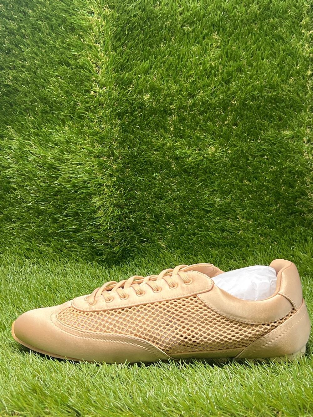 NWB Women's 11 Jewel Badgley Mischka Inez Nude Sneakers